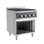 Vaiotec Gastro-Gasherd – 4 Brenner 28,8 kW – offener Unterbau, 700 × 700 mm