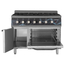 Vaiotec Gastro-Gasherd – 6 Brenner 43,2 kW – mit Gasbackofen, 1100 × 700 mm, Bild 2