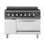 Vaiotec Gastro-Gasherd – 6 Brenner 43,2 kW – mit Gasbackofen, 1100 × 700 mm, Bild 3