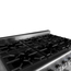 Vaiotec Gastro-Gasherd – 6 Brenner 43,2 kW – mit Gasbackofen, 1100 × 700 mm, Bild 4