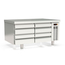 Vaiotec Topline Gastro-Unterbaukühltisch (Slim), 2-fach GN 1/1 mit 4 Schubladen, 1200 × 700 mm
