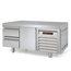 Vaiotec Topline Gastro-Unterbaukühltisch, 2-fach GN 1/1 mit 2 Schubladen, 1 Tür, 1345 × 700 mm