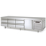 Vaiotec Topline Gastro-Unterbaukühltisch, 4-fach GN 1/1 mit 6 Schubladen, 1 Tür, 2245 × 700 mm