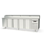 Vaiotec Topline Gastro-Belegstation, 5-fach mit Türen, Edelstahlaufsatz, GN 1/6, 2695 × 700 mm