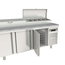 Vaiotec Topline Gastro-Belegstation, 3-fach mit Türen, EN 60x40, Edelstahlaufsatz, GN 1/3, 2020 × 800 mm, Bild 4