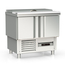 Vaiotec Topline Gastro-Saladette, 2-fach mit Türen, Edelstahldeckel, GN 1/6, 925 × 700 mm