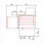 Vaiotec Topline Gastro-Saladette, 3-fach mit Türen, Glasaufsatz gerade, GN 1/6 & 1/9, 1375 × 700 mm, Bild 3