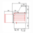 Vaiotec Topline Kebabstation, 2-fach mit Türen, Glasaufsatz mit Zwischenetage, GN 1/3, 1345 × 700 mm, Bild 2
