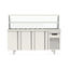 Vaiotec Topline Kebabstation, 3-fach mit Türen, Glasaufsatz mit Zwischenetage, GN 1/3, 1795 × 700 mm, Bild 3