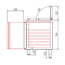 Vaiotec Topline Gastro-Saladette, 2-fach mit Türen, Edelstahldeckel, GN 1/6, 1345 × 700 mm, Bild 2
