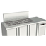 Vaiotec Topline Gastro-Saladette, 3-fach mit Türen, Edelstahldeckel, GN 1/6, 1795 × 700 mm, Bild 2