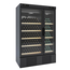 Vaiotec Topline Weinkühlschrank Schwarz, 2 Zonen asymmetrisch, 1000 Liter, 1250 × 770 mm
