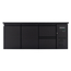 Vaiotec Gastro-Barkühltisch schwarz, 2 Türen & 2 Schubladen – 425 l, 2005 × 520 mm