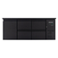 Vaiotec Gastro-Barkühltisch schwarz, 1 Tür & 4 Schubladen – 425 l, 2005 × 520 mm