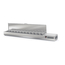 Vaiotec Topline Gastro-Kühlaufsatz mit Edelstahldeckel 12xGN1/4, 2545 × 336 mm