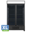 Vaiotec Topline Gastro-Getränkekühlschrank 2 Türen, 1040 Liter XL, mit Leuchtaufsatz schwarz, 1280 × 742 mm, Bild 2