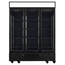 Vaiotec Topline Gastro-Getränkekühlschrank 3 Türen, 1360 Liter XL, mit Leuchtaufsatz schwarz, 1640 × 742 mm, Bild 3