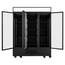 Vaiotec Topline Gastro-Getränkekühlschrank 3 Türen, 1360 Liter XL, mit Leuchtaufsatz schwarz, 1640 × 742 mm, Bild 5
