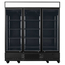 Vaiotec Topline Gastro-Getränkekühlschrank 3 Türen, 1610 Liter XL, mit Leuchtaufsatz schwarz, 1919 × 742 mm, Bild 3