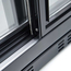 Vaiotec Gastro-Barkühlschrank schwarz, 2 Glasschiebetüren, Höhe 900 mm, 900 × 520 mm, Bild 3
