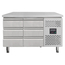 Vaiotec Gastro-Kühltisch, 6 Schubladen – Monoblock, 1360 × 700 mm
