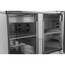 Vaiotec Salattheke, 2-fach mit Türen, Glasaufbau, für 4x GN 1/1 grau, 1500 × 800 mm, Bild 2