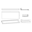 Vaiotec Topline Arbeitsplatte mit Aufkantung, 600 × 700 mm, Bild 2