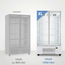 Vaiotec Topline Gastro-Getränkekühlschrank 2 Türen, 1040 Liter XL,weiß, 1280 × 742 mm, Bild 12