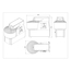 Vaiotec Gastro-Teigknetmaschine fester Kessel – 40 Liter, 400 Volt, 2 Geschwindigkeiten, 878 × 480 mm, Bild 4