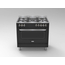SARO Multifunktionsherd Gas/Elektro Modell TS95C61LNE schwarz, Farbe: Schwarz, Bild 3