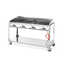 Hendi Grillsystem Green Fire mit 4 Brennern, Profi Line, mit Rollengestell, Hellgrau, 22kW, 1400x612x(H)825mm, Bild 7