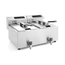 Hendi Friteuse Profi Line digital- mit Ablasshahn 2 x 8 l, Profi Line, 16L, 230V/7000W, 605x515x(H)350mm, Bild 3