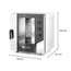 Hendi Konvektionsdampfgarer CONTROL 7x GN1/1, 400V/10400W, 730x855x(H)850mm, Bild 2