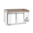 Arktic Pizzakühltisch mit Granitarbeitsplatte, 2-türig, 250L, Granit, 230V/250W, 1510x800x(H)875mm, Bild 2