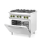 Hendi Gasherd 4-flammig mit Ofen GN 1/1, Kitchen Line, 230V/3000W, 19kW, 800x722x(H)900mm, Bild 7