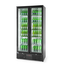 Arktic Kühlschrank mit doppelter Tür auf der Rückseite, 384L, Schwarz, 220-240V/365W, 900x530x(H)1820mm, Bild 7