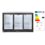 Arktic Kühlschrank mit drei Schiebetüren an der Bar, 254L, Schwarz, 220-240V/160W, 1350x520x(H)865mm, Bild 3