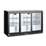 Arktic Kühlschrank mit drei Schiebetüren an der Bar, 254L, Schwarz, 220-240V/160W, 1350x520x(H)865mm, Bild 5