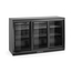Arktic Kühlschrank mit drei Schiebetüren an der Bar , 308L, Schwarz, 220-240V/160W, 1350x520x(H)865mm, Bild 3