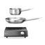 Hendi Set: Induktionskocher 3500W + Stielkasserolle + Bratpfanne, Schwarz, 220-240V/3500W, 320x395x(H)95mm, Bild 3