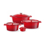 Hendi Emaillierter Gusseisentopf, 6,88L, Rot, 405x255x(H)134mm, Bild 5