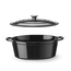 Hendi Emaillierter Gusseisentopf, 6,88L, Schwarz, 405x255x(H)134mm, Bild 3