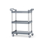 AmerBox Servierwagen aus Polypropylen mit 3 Fächern, klein, 800x420x(H)945mm, Bild 3