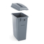 AmerBox Abfalleimer schmal, 60L, Hellgrau, 455x315x(H)580mm, Bild 3