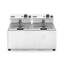 Hendi Fritteuse Profi Line 2 x 8 Liter, Inhalt: 16 Liter