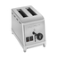 Milantoast Sandwich Toaster 2 Scheiben, Farbe: Edelstahl, Ausführung: 2 Scheiben