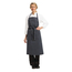 Chef Works Premium Woven Bib Apron Marineblau und Weiß gestreift