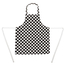 Whites Kinder Latzschürze schwarz-weiß großkariert