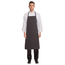 Chef Works Premium Woven Bib Apron Schwarz und Weiß gestreift, Bild 7