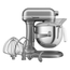 KitchenAid Schwere Standmixer Mit Schüssel 6,6Ltr Silber 5KSM70JPXBCU, Bild 3